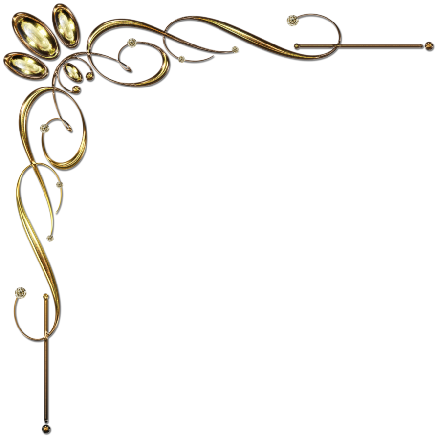 7 Best Images of Fancy Corner Borders Gold - Gold Corner Border ...