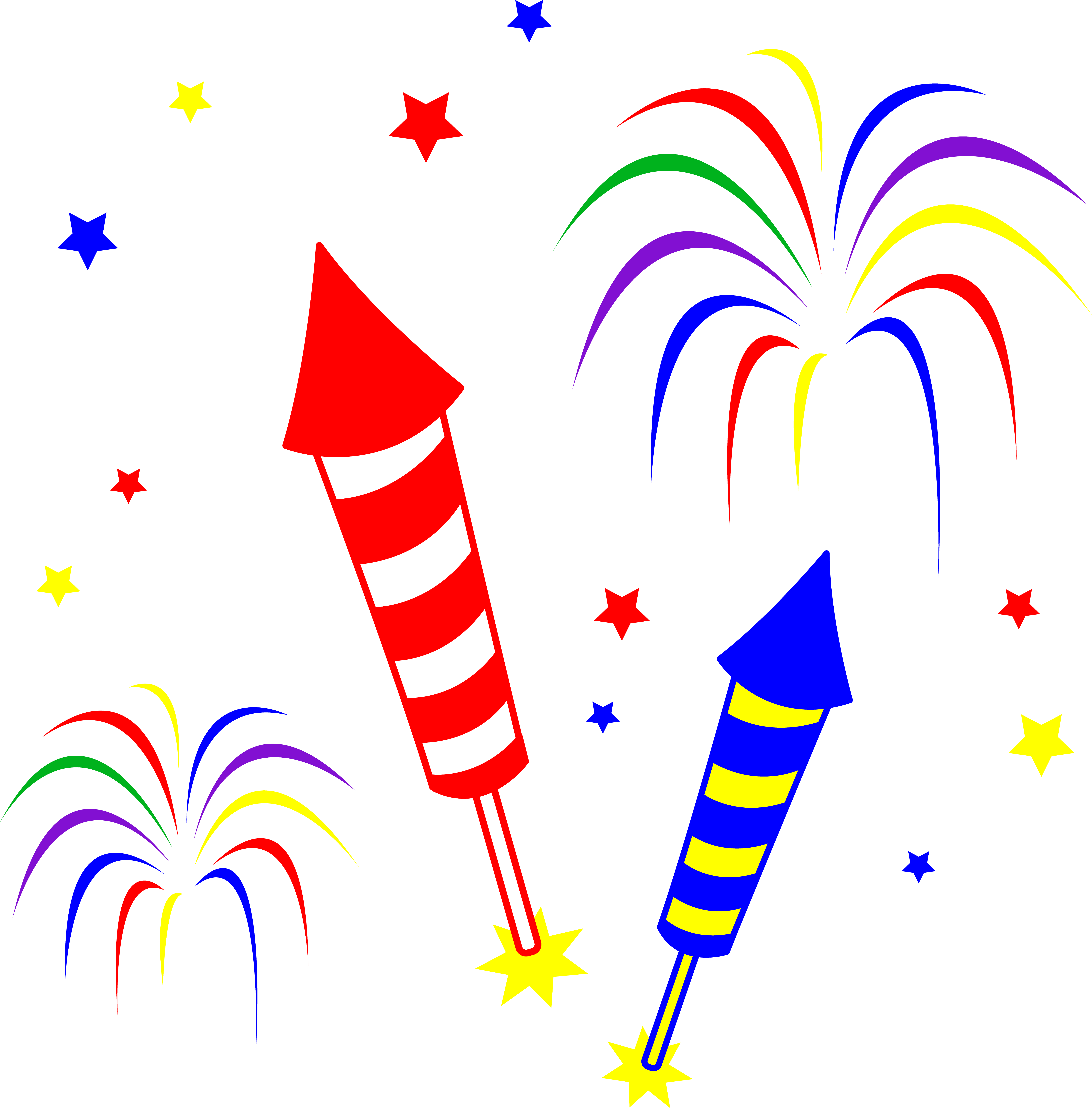 Cartoon Images Of Fireworks Clipart - Free to use Clip Art Resource
