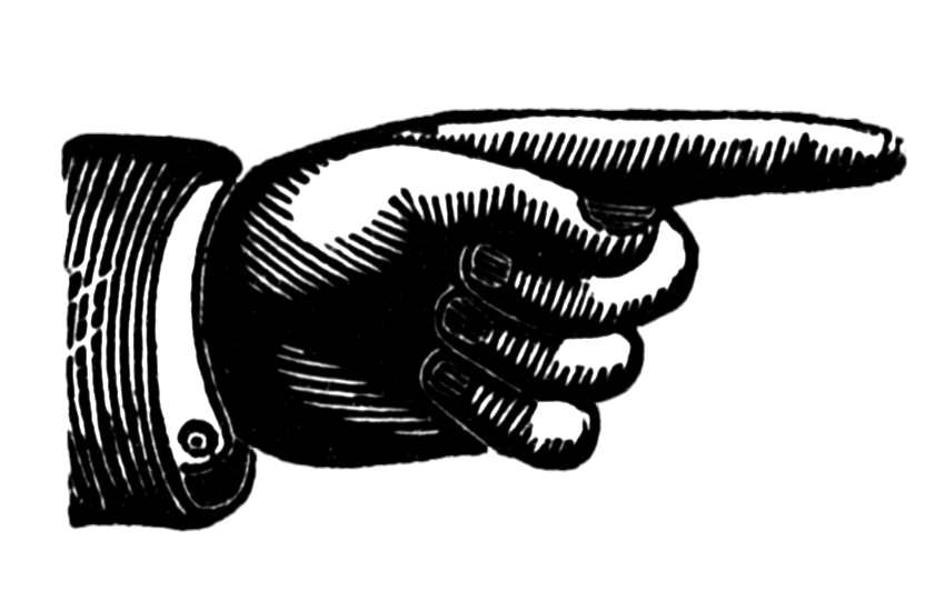 Pointing fingers, Chalkboard designs and Vintage