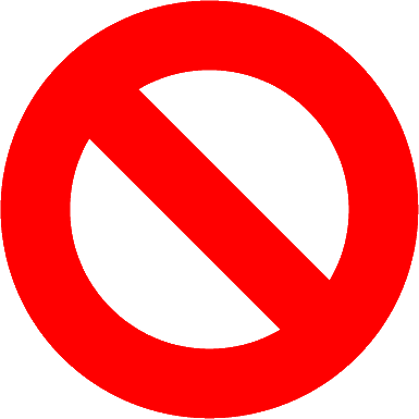 Red Circle With Line Through It - ClipArt Best