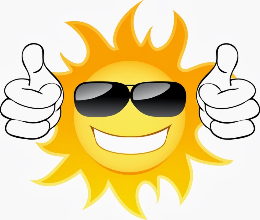 Sun with sunglasses clipart clip art - ClipartFox