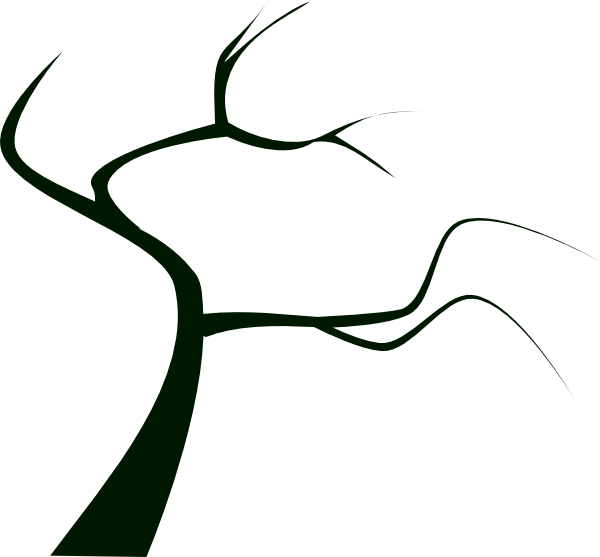 Tree branches creepy clipart