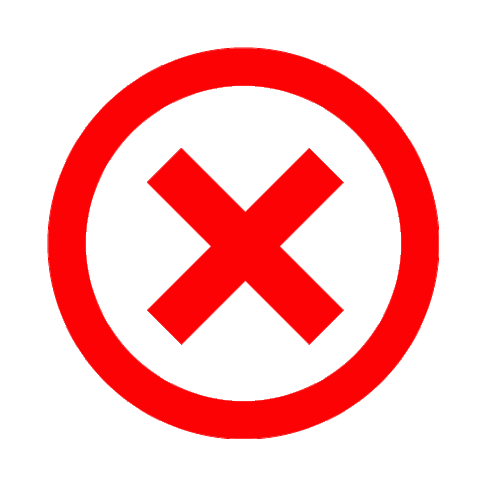 Red X Mark 4 Icon Free Icons Clipart - Free to use Clip Art Resource