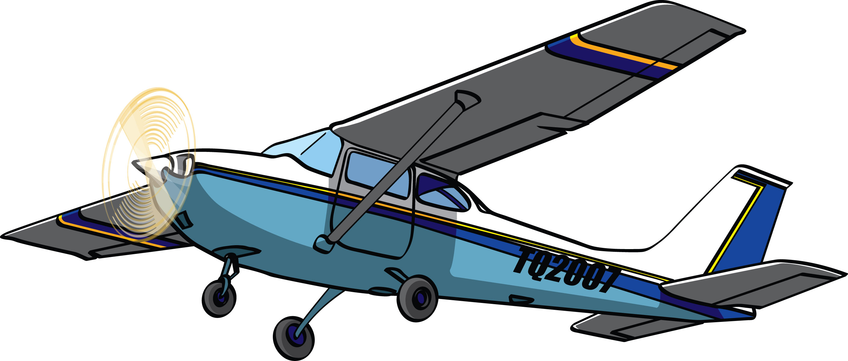 Cessna plane clipart