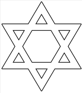 Star Of David Outline clip art - vector clip art online, royalty ...
