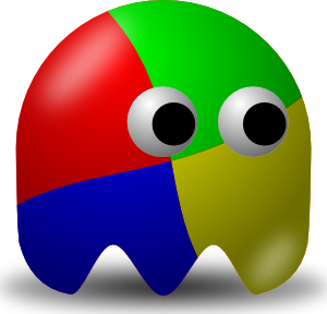 Pcman Game Ghost clip art - vector clip art online, royalty free ...