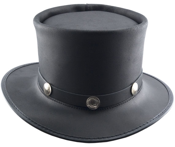 Leather Top Hat