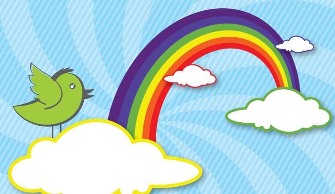Animated Rainbow Vector | Vectorish