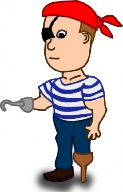 Comic Characters Pirate clip art | Download free Vector