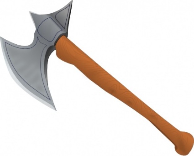 Stefanvonhalenbach Battle Axe Medieval clip art | Download free Vector