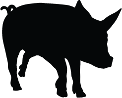 Pig Silhouettes | Silhouettes of Pig Free