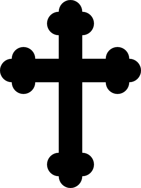 Outline Cross Clip Art - vector clip art online ...