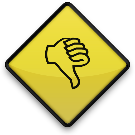 thumbs down