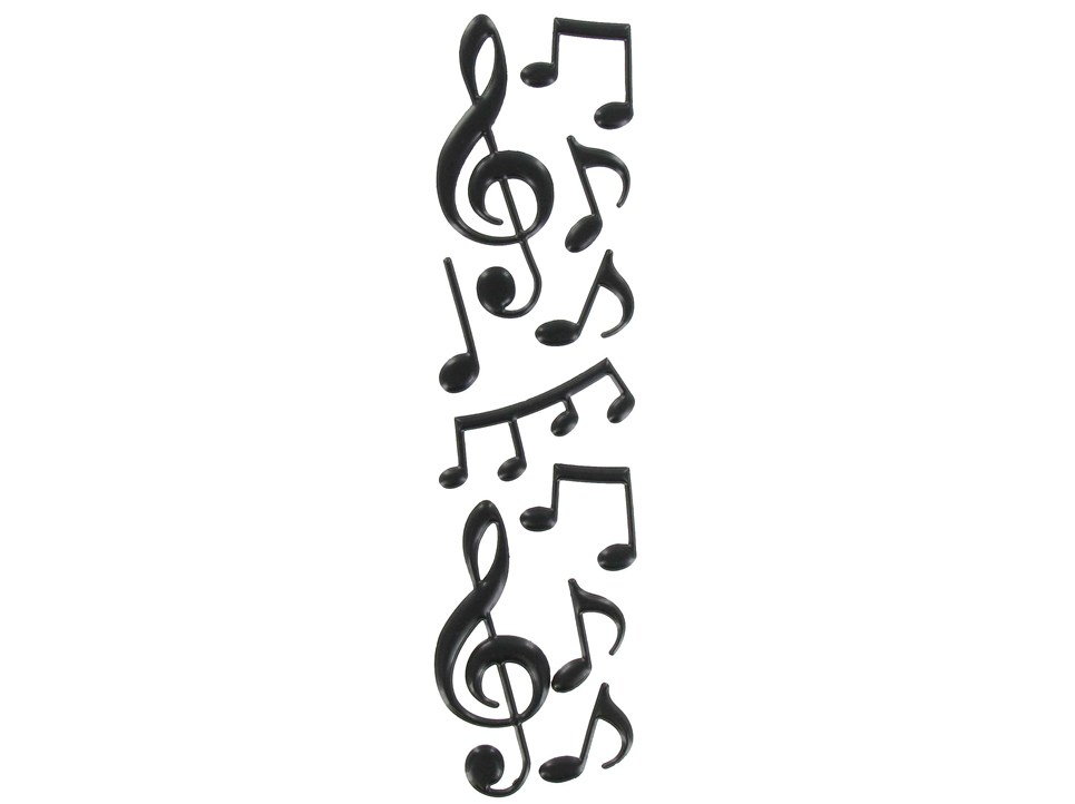 mambiSTICKS by Me & My Big Ideas Black Music Notes Puffy Stickers ...