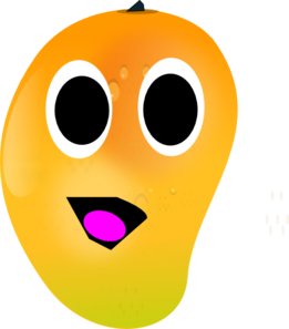 Happy Mango clip art - vector clip art online, royalty free ...