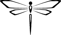 Simple Dragonfly Outline Sticker - Car Stickers
