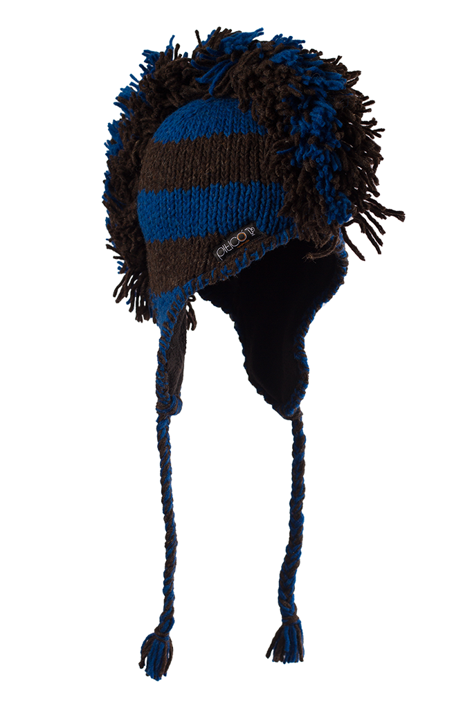 Pitico Shop | Mohawk Hat - Blue & Brown - Original Pitico Winter ...