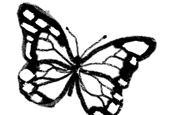 Butterfly Drawings In Black And White - ClipArt Best