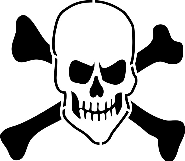 Skull Stencil - ClipArt Best