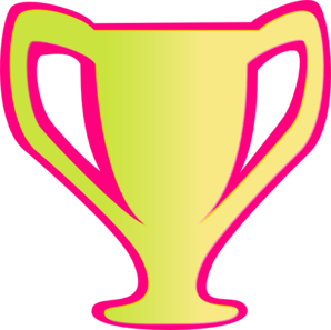 Pink Trophy clip art - vector clip art online, royalty free ...