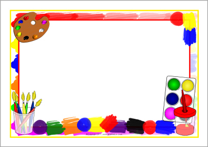 Topic A4 page writing borders - SparkleBox