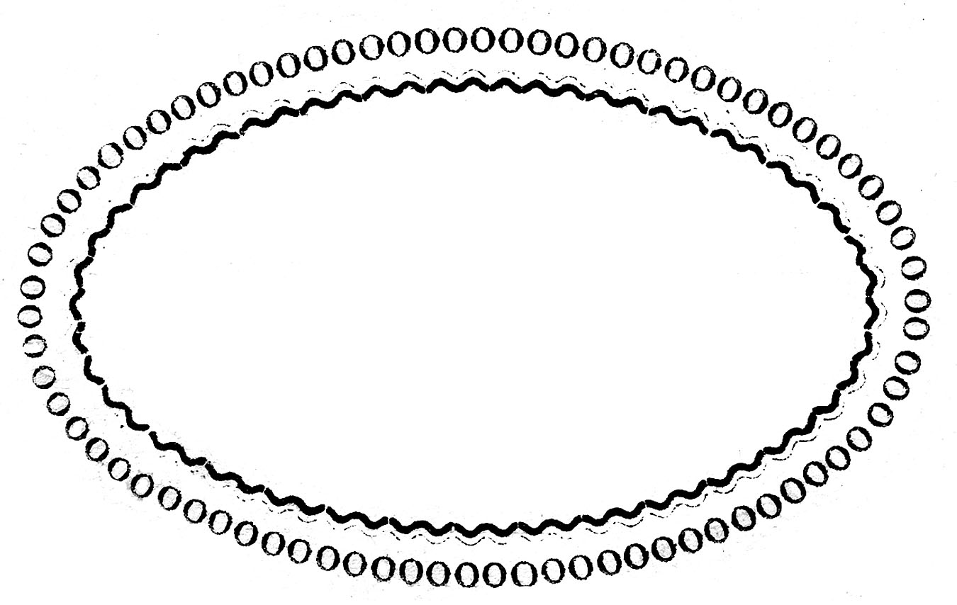 Vintage Clip Art - Clothing Ad - Oval Frame - The Graphics Fairy
