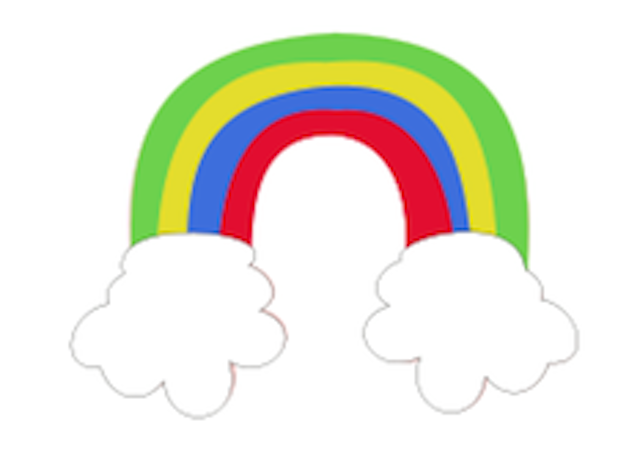 Rainbow Outline To Color