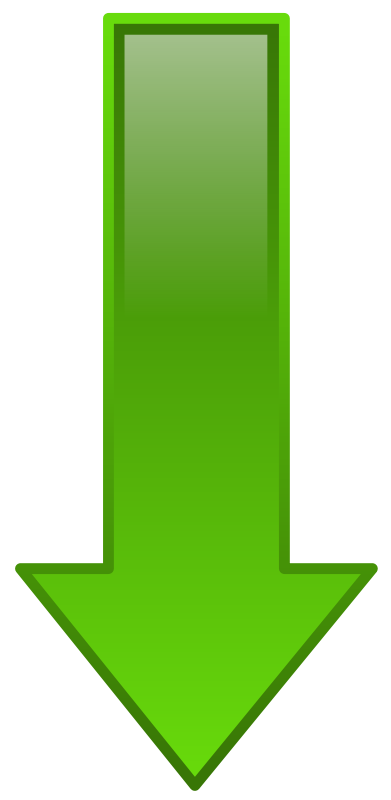 Clipart - Arrow Down Green