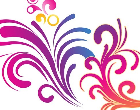 Colorful Swirls Background vector | Vector background