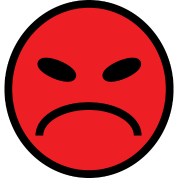 red frowny face T-Shirt ID: 5496854