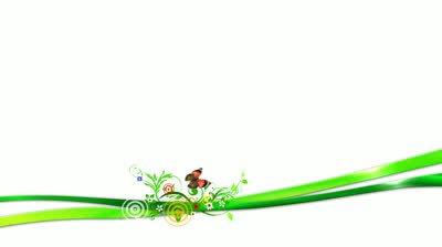 Butterfly animation green screen Spring butterfly's wing flight ...