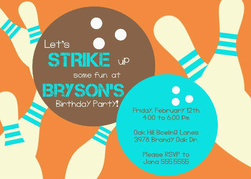 Printable Bowling Invitations Free