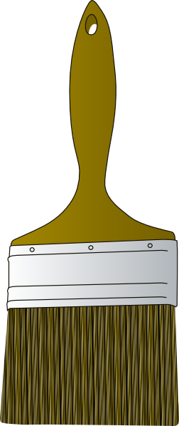 Paint Brush clip art Free Vector