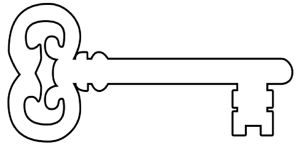Key Outline Clipart - Free Clipart Images