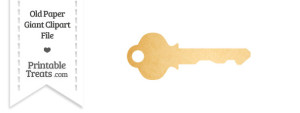 Printable Key Shape Template