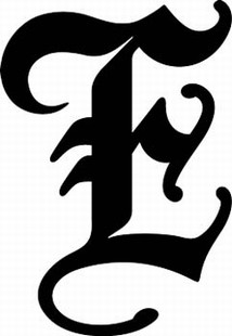 Decals - capital letter e decals , car decals, custom lettering.