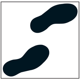 Footprint Stencil - ClipArt Best