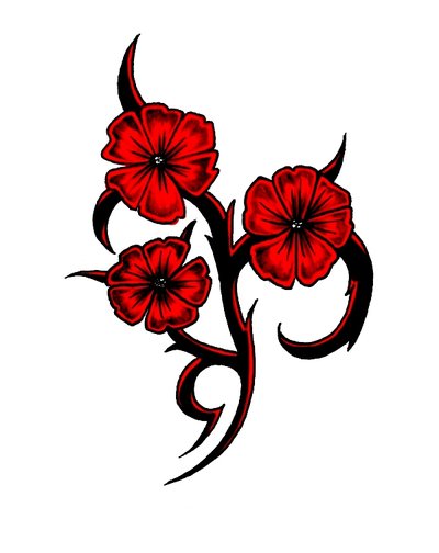 Flower Tribal Designs - ClipArt Best