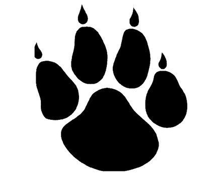 Paw Print Clipart Wildcat Paw Print Clipart Jaguar Paw Print ...
