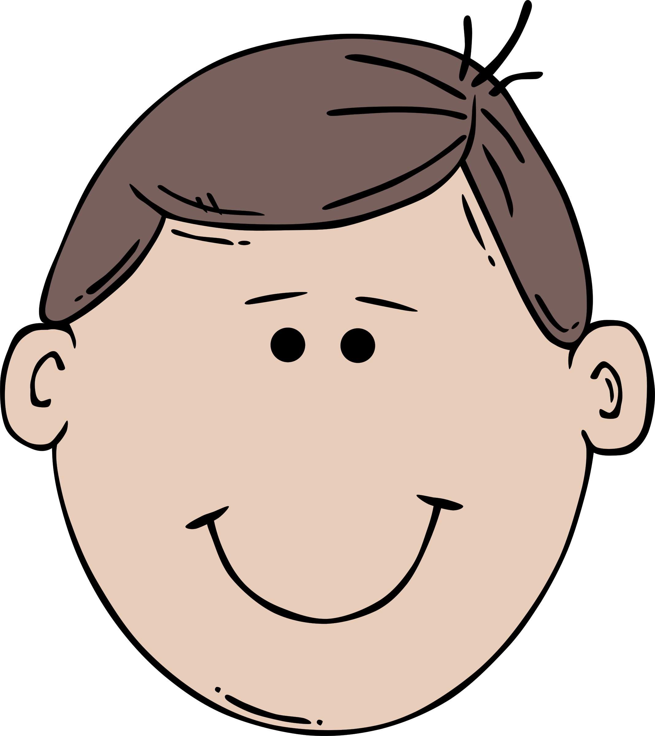 Clipart - Man Face Cartoon