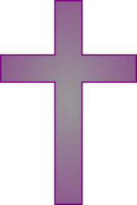 Purple And Gray Cross Clip Art - vector clip art ...