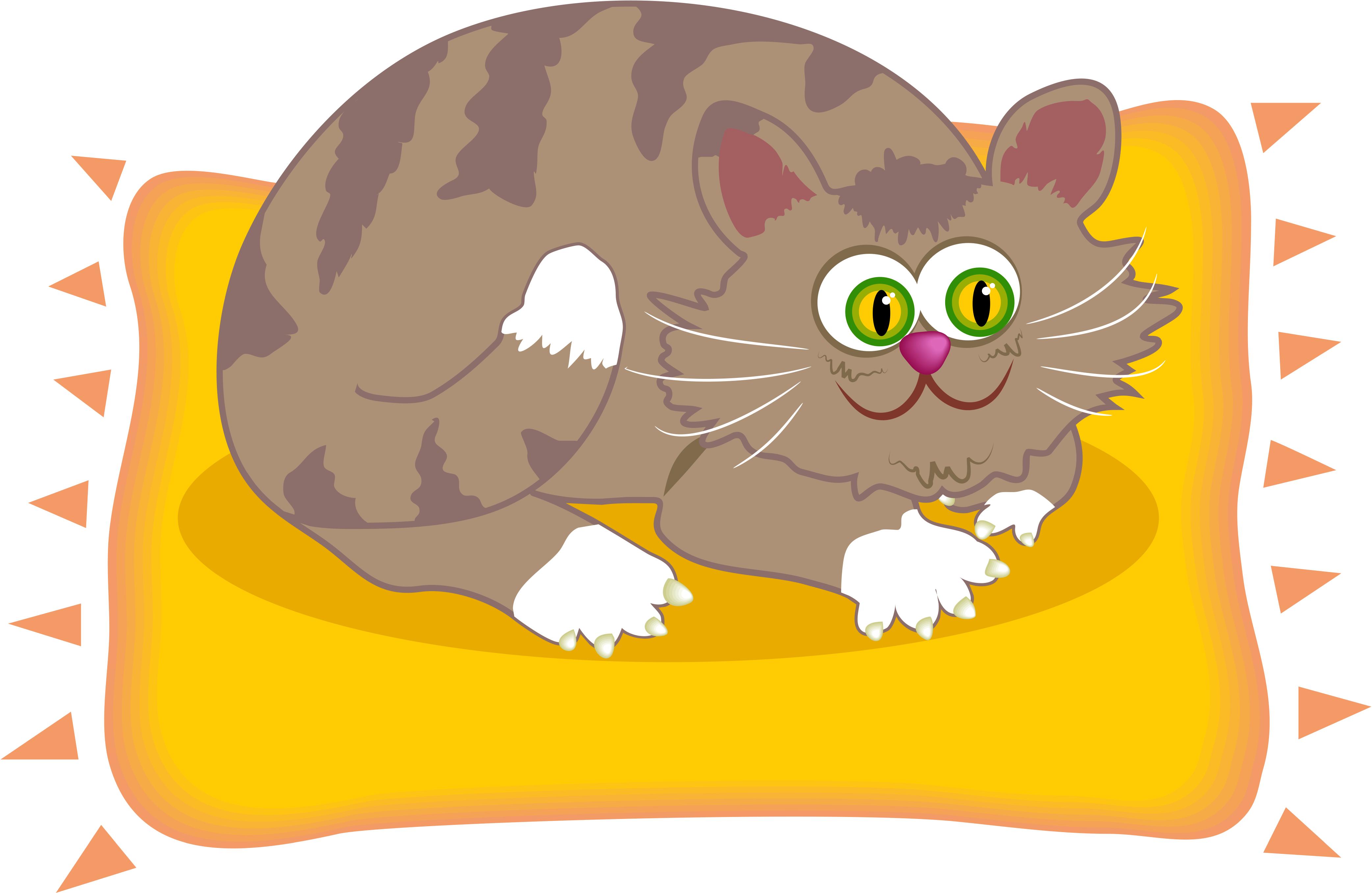 fat cat clipart