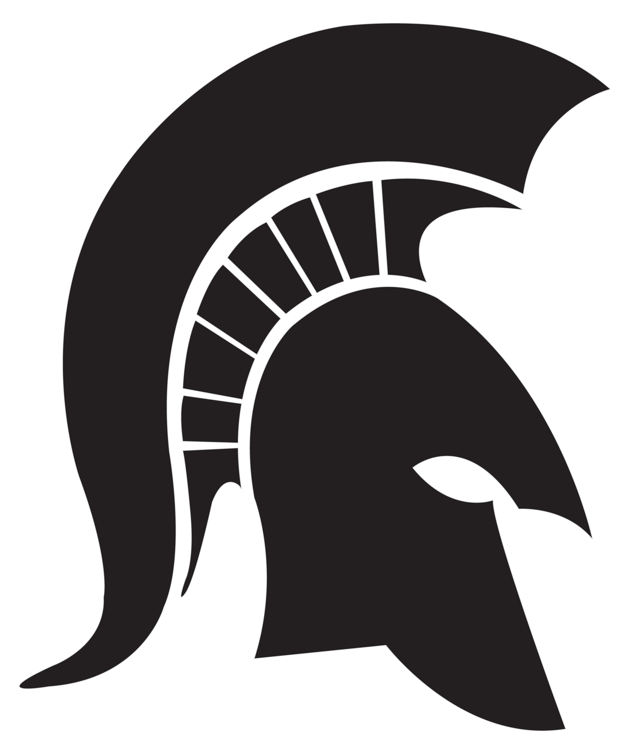 ... Black Spartan Helmet Logo ...
