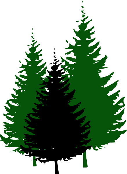 Tall Pine Tree Silhouette Png - ClipArt Best