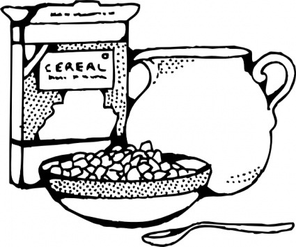 Cereal Box And Milk clip art - Download free Other vectors