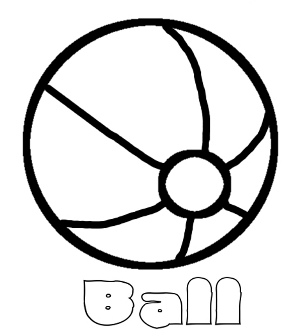 Beach Ball Coloring Pages