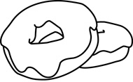 Free Black and White Food Outline Clipart - Clip Art Pictures ...