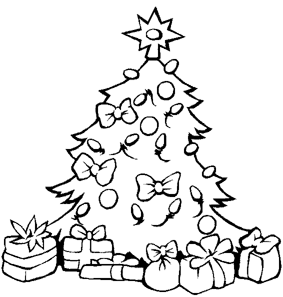 christmas tree drawing