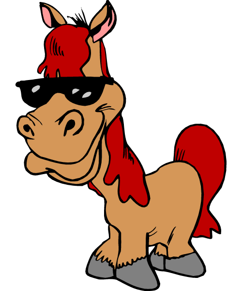 Funny Cartoon Horses Clipart