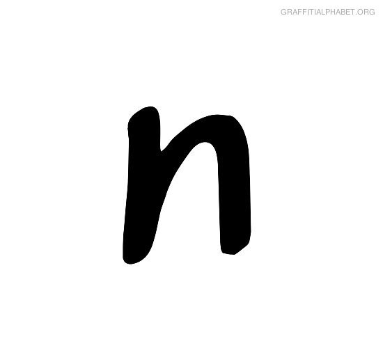 Graffiti Alphabet N Graffiti Letter N Printables | Graffiti ...